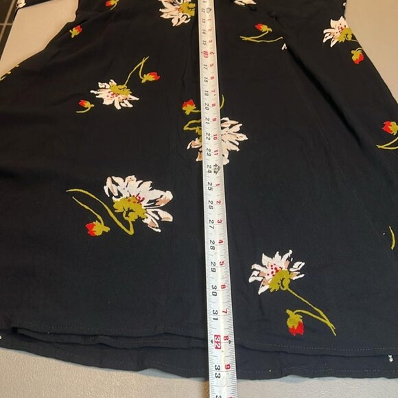 Free People Time on My Side Black Floral - Picture 4 of 4